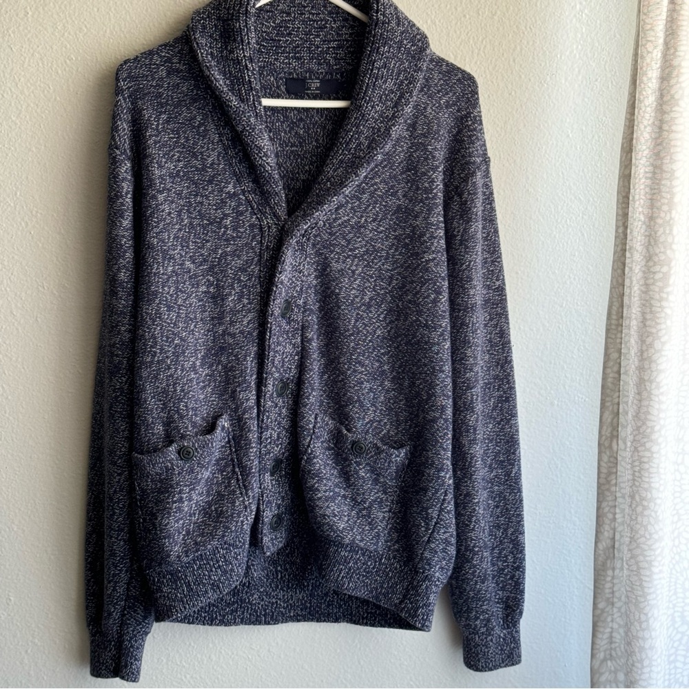 J. Crew 100% Cotton Shawl collar Cardigan